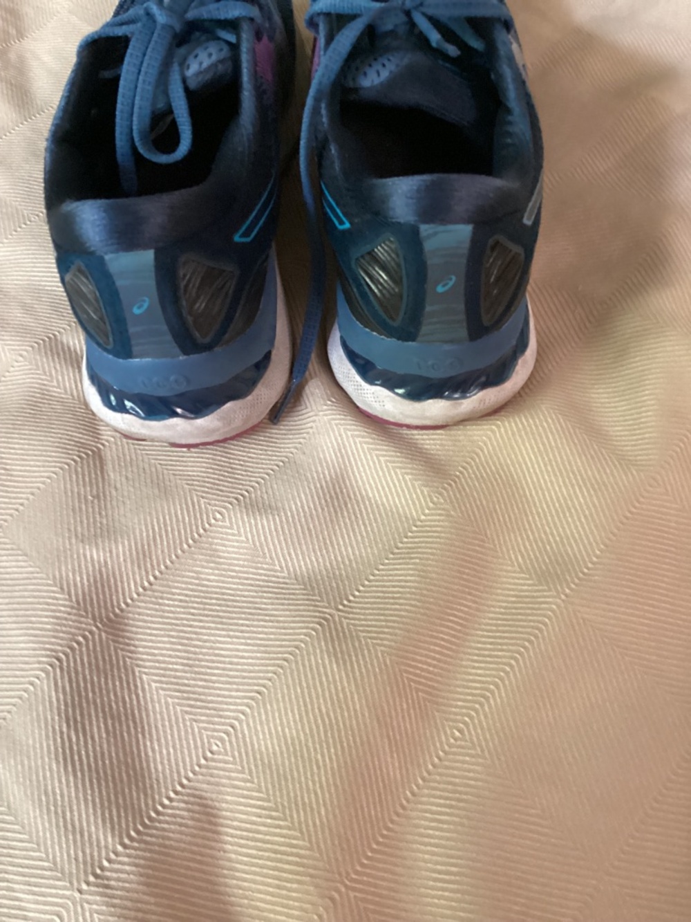 📣Asics Gel-Nimbus 23 Grand Shark/Digital Aqua Running Shoes-9 wide - Picture 4 of 6
